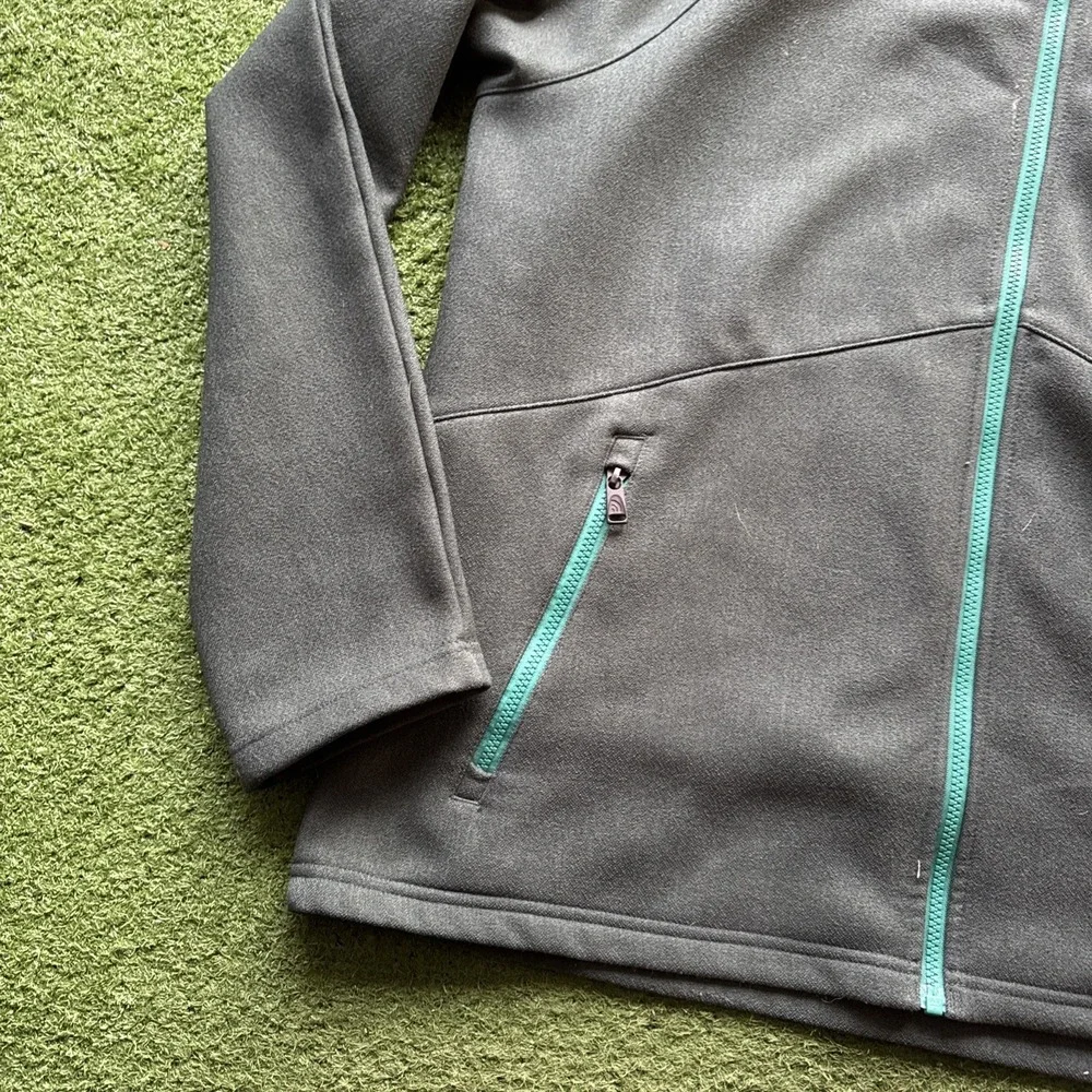 The North‎ Face Jacket Mens Extra Large Green Windstopper Fleece Softshell